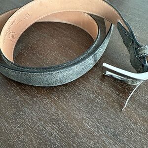 Martin Dingman Textured Gray Leather Belt Bag